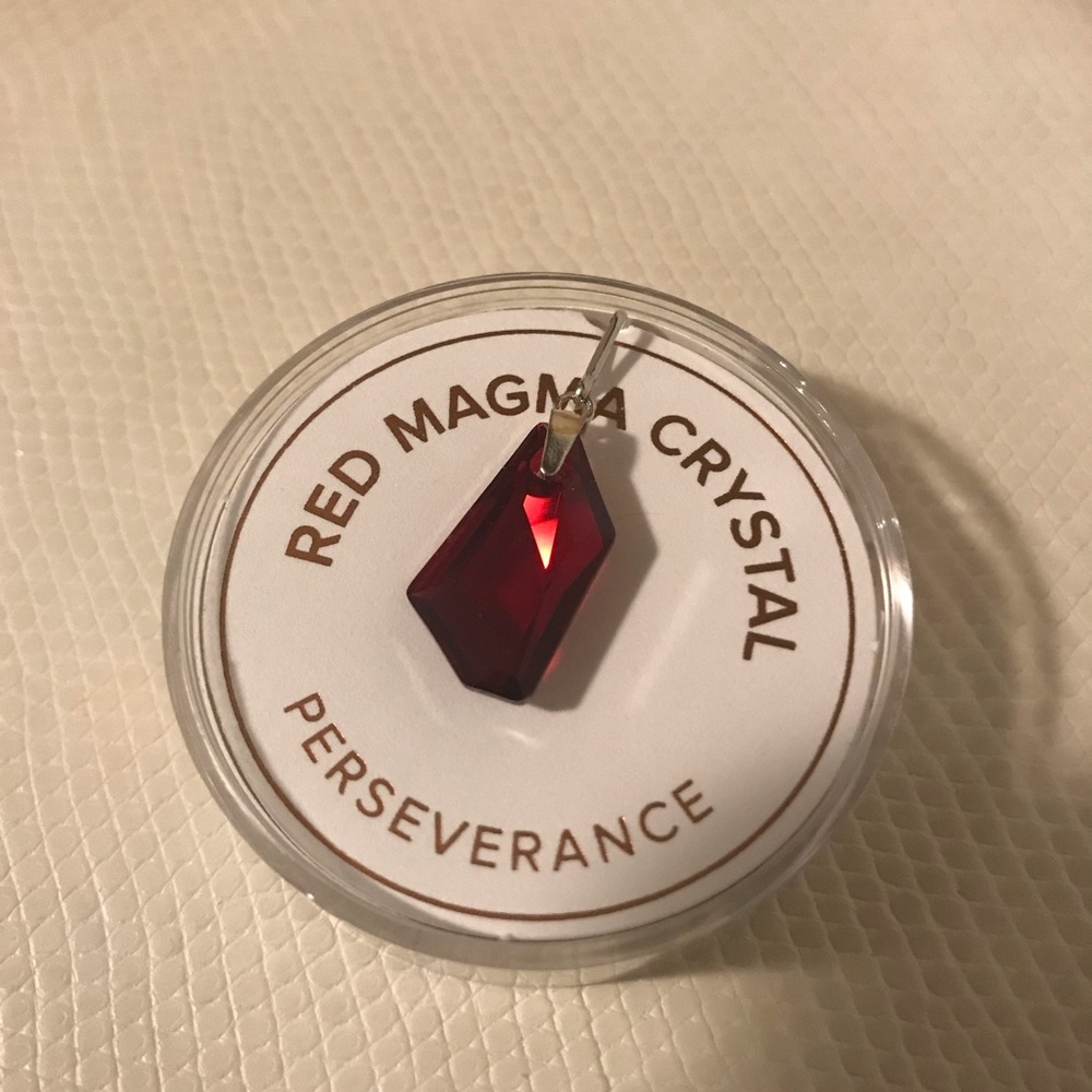 Alex and Ani Red January Magma Crystal